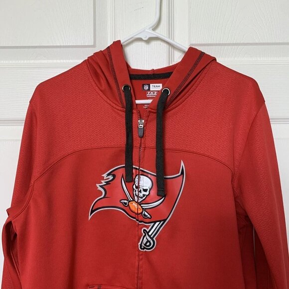 Tampa Bay Buccaneers Men's Medium Red NFL Team Apparel TX3 Warm Zip Jacket - Picture 5 of 11